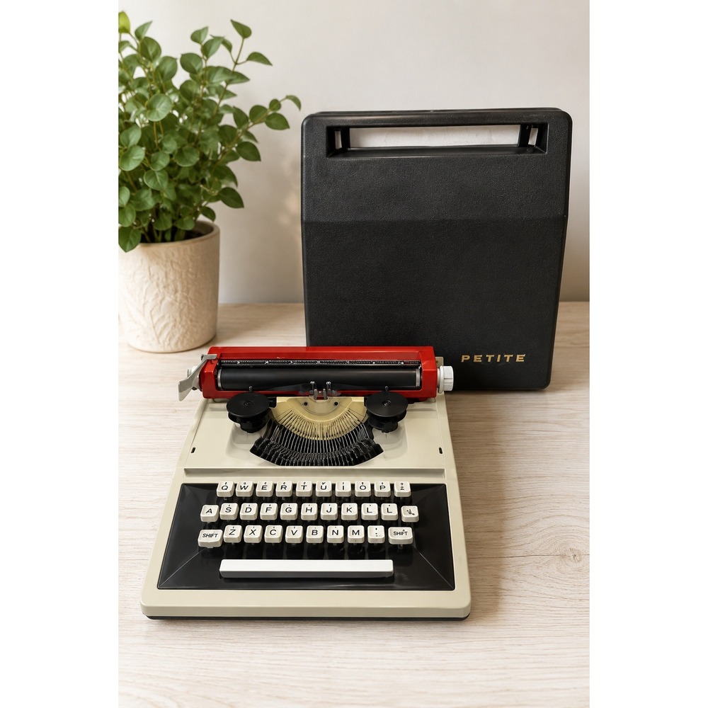 Vintage Petite Typewriter Made in England Original Case Mid Century Retro Decor